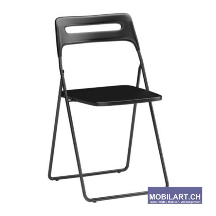 MOBILART – PROMO – IMAGE – CHAISE – PLIABLE NOIRE
