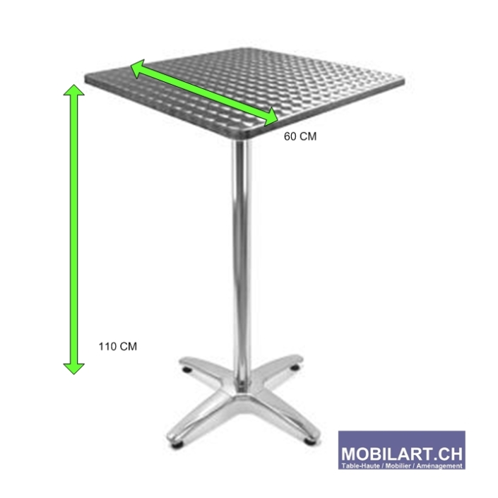 www.mobilart.ch – Location table haute carre 60 cm