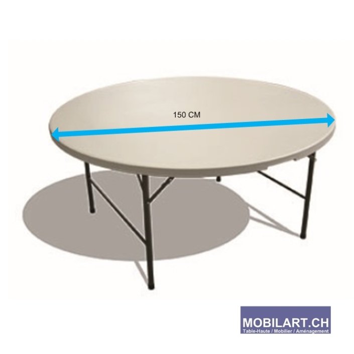 www.mobilart.ch – Location table ronde 150 cm