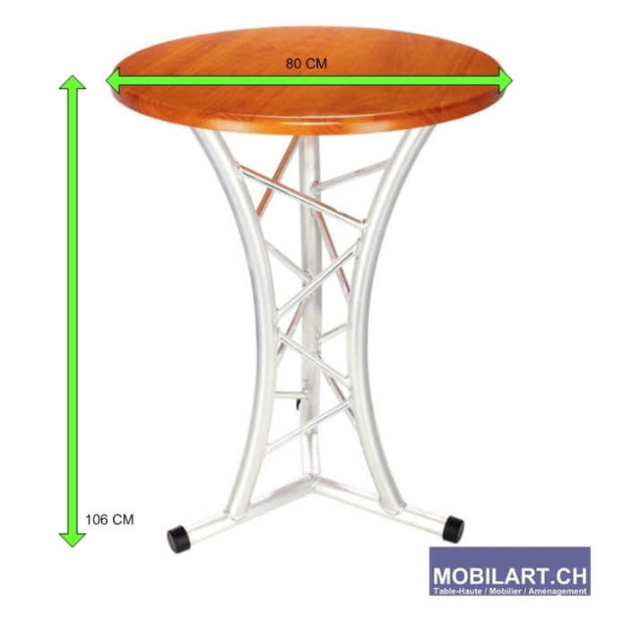 www.mobilart.ch – Location table haute alu