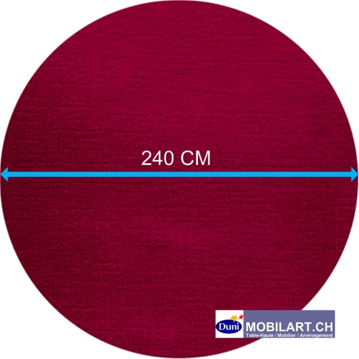 www.mobilart.ch – Nappe ronde Duni 240 – Bordeaux