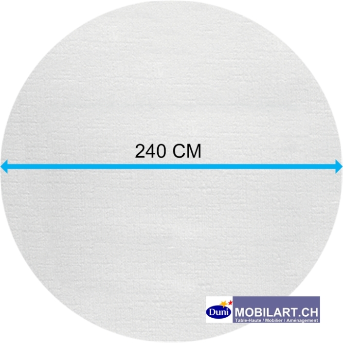 www.mobilart.ch – Nappe ronde Duni 240 – Gris