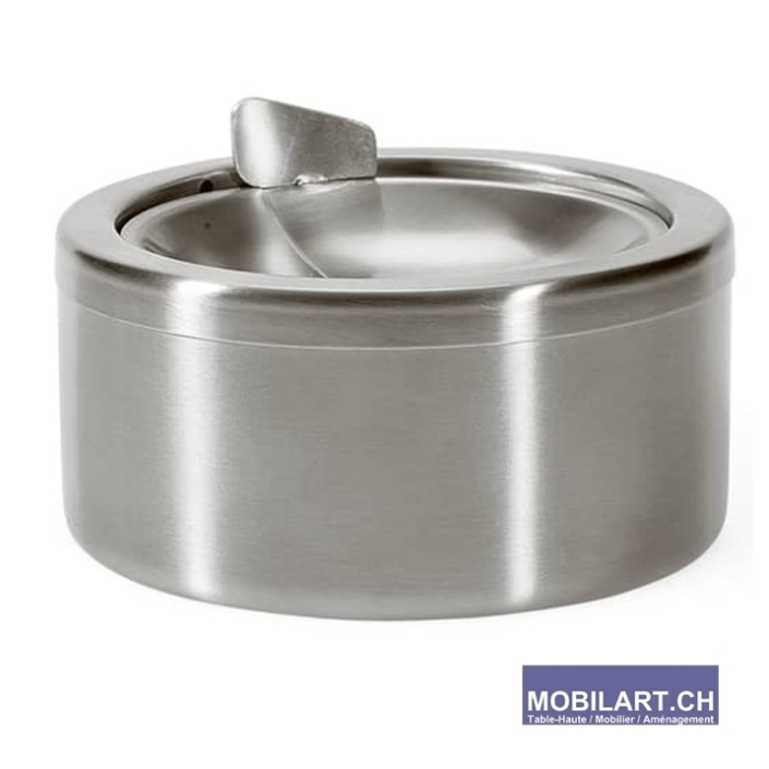 www.mobilart.ch – Cendrier métal gris en location