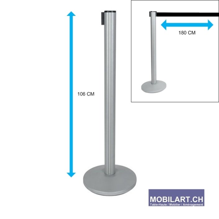 www.mobilart.ch – Potelet gris en location