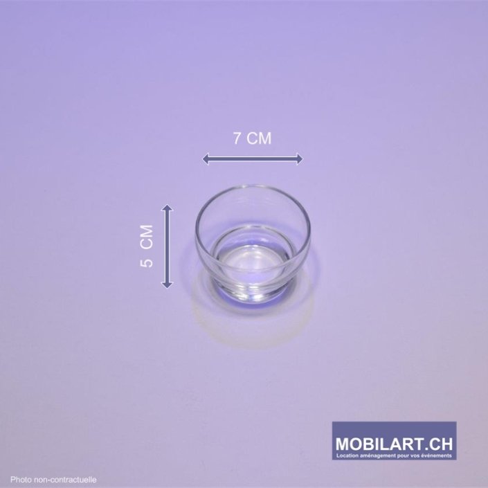 Mobilart – Location – Art de la table – Verrine verre 1