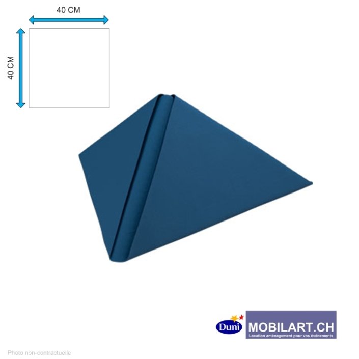 www.mobilart.ch – Serviette papier Duni – bleu 40×40