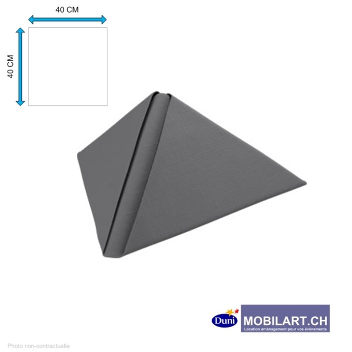 www.mobilart.ch – Serviette papier Duni – gris 40×40