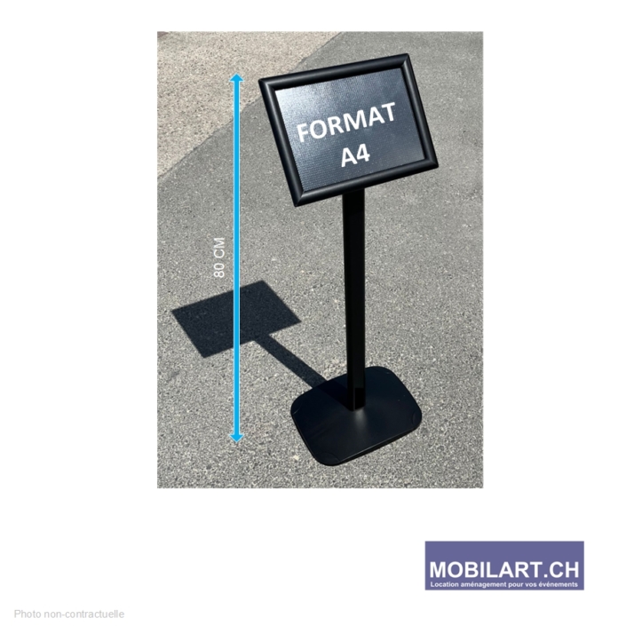 www.mobilart.ch – Location support A4 pivotant